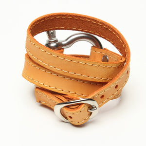 TRIPLE WRAPAROUND LEATHER BRACELET by nyet jewelry.
