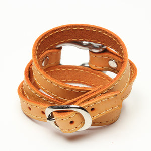 TRIPLE WRAPAROUND LEATHER BRACELET by nyet jewelry.