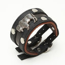 LATIGO CUFF WITH BISON CONCHO by nyet jewelry.