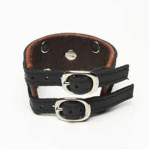 LATIGO CUFF WITH BISON CONCHO by nyet jewelry.