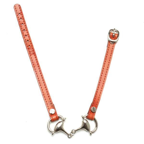 Horse Bit 2.0 Choker Necklace Orange - Nyet Jewelry