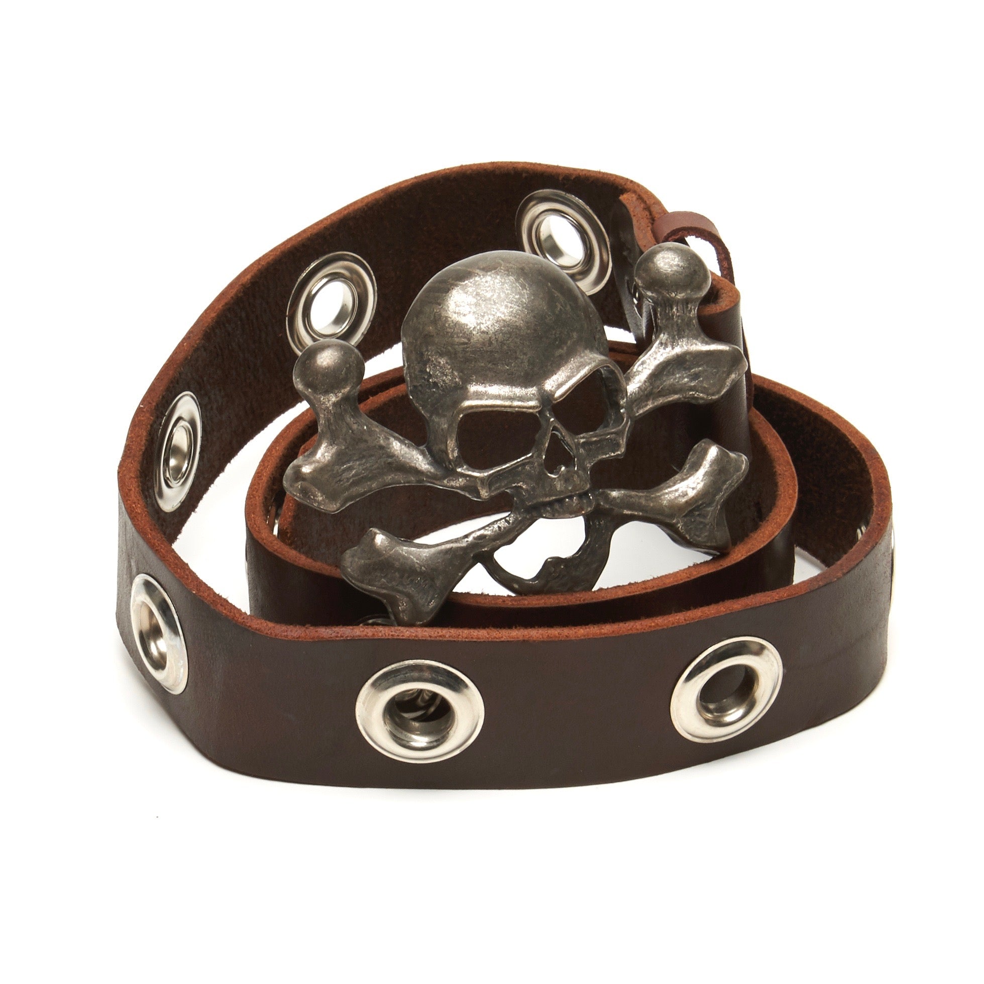 Skull and Portholes belt by NYET Jewelry.
