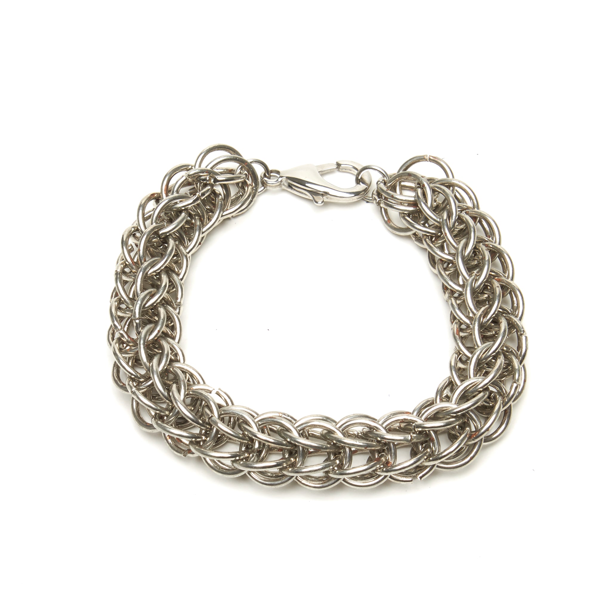 THICK PERSIAN WEAVE CHAINMAILLE BRACELET. by NYET Jewelry.