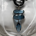 Blue Quartz Rubber Necklace