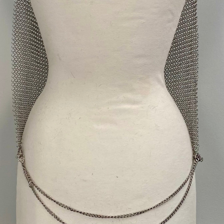 CHAINMAILLE OPEN BACK TOP. by NYET Jewelry