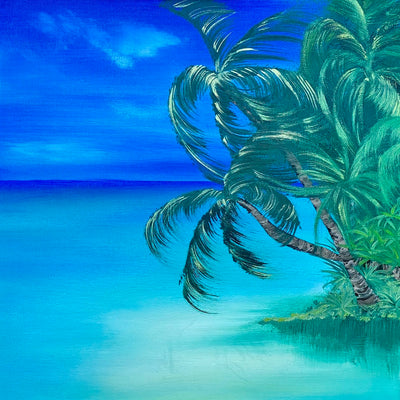 life in the slow lane original painting by Delphine Pontvieux truncated version