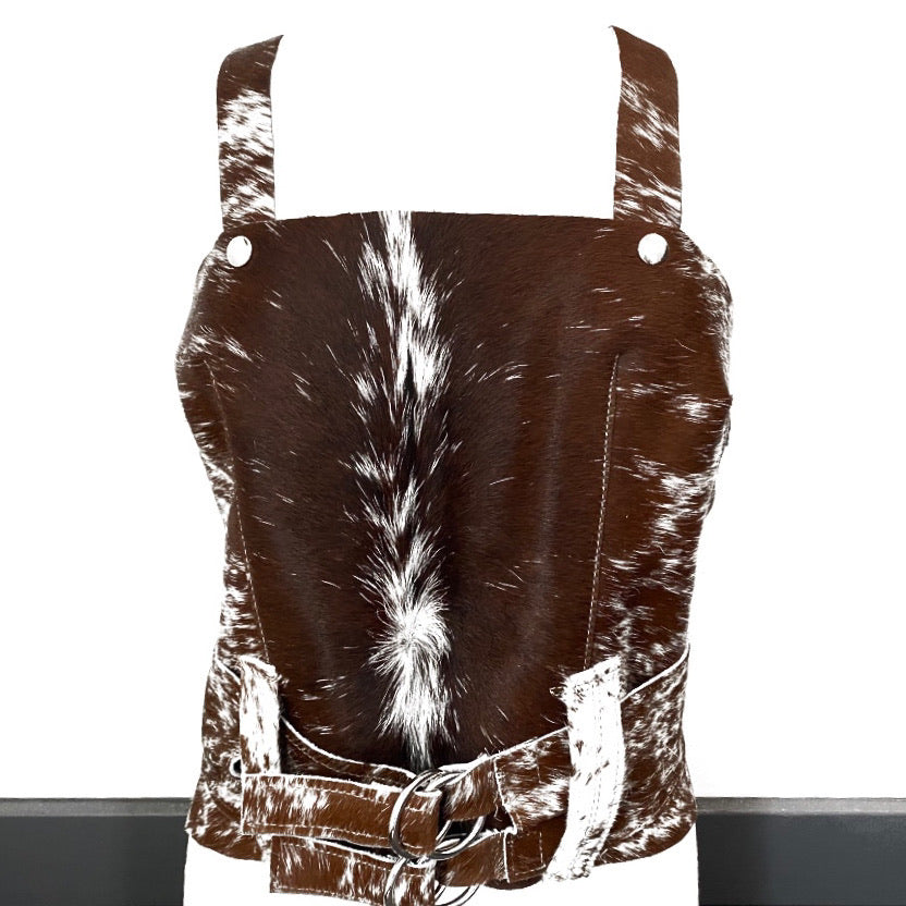 open back leather top by NYET jewelry