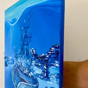 SHIPWRECK IN THE BAHAMAS PRIGINAL PAINTING. by Delphine Pontvieux