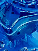 SHIPWRECK IN THE BAHAMAS PRIGINAL PAINTING. by Delphine Pontvieux