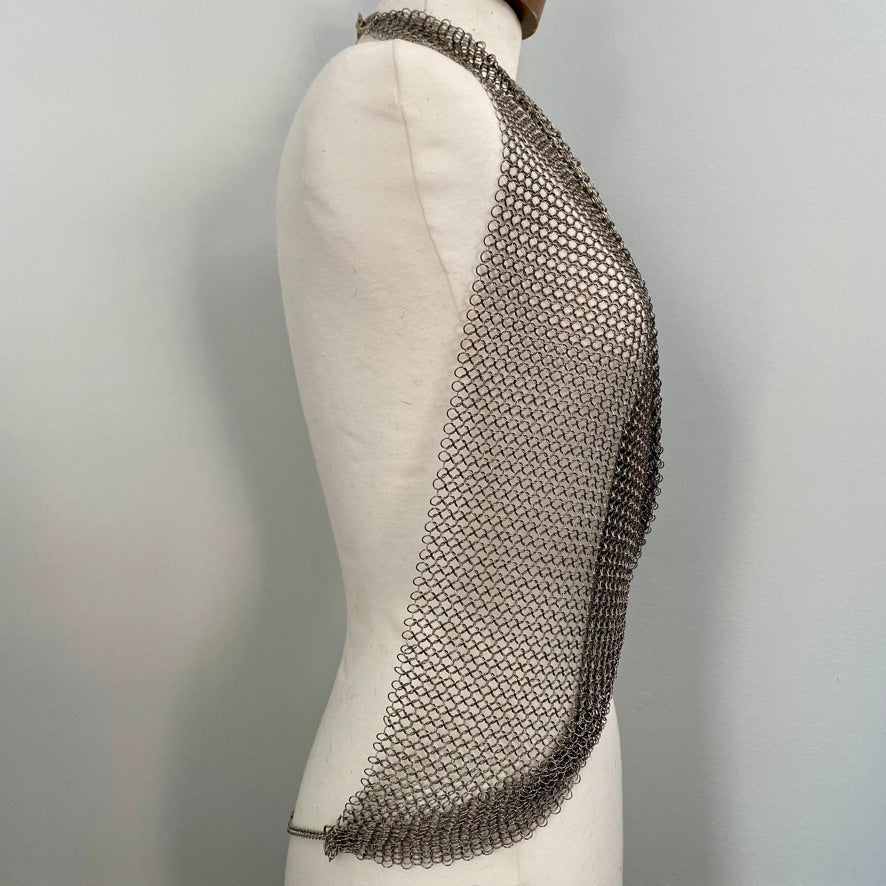 CHAINMAILLE OPEN BACK TOP. by NYET Jewelry