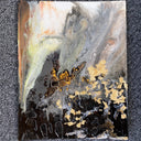 Cherry blossom tree in the center of the earth acrylic painting by D Pontvieux overall view