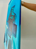 Underwater piano painting by Delphine Pontvieux