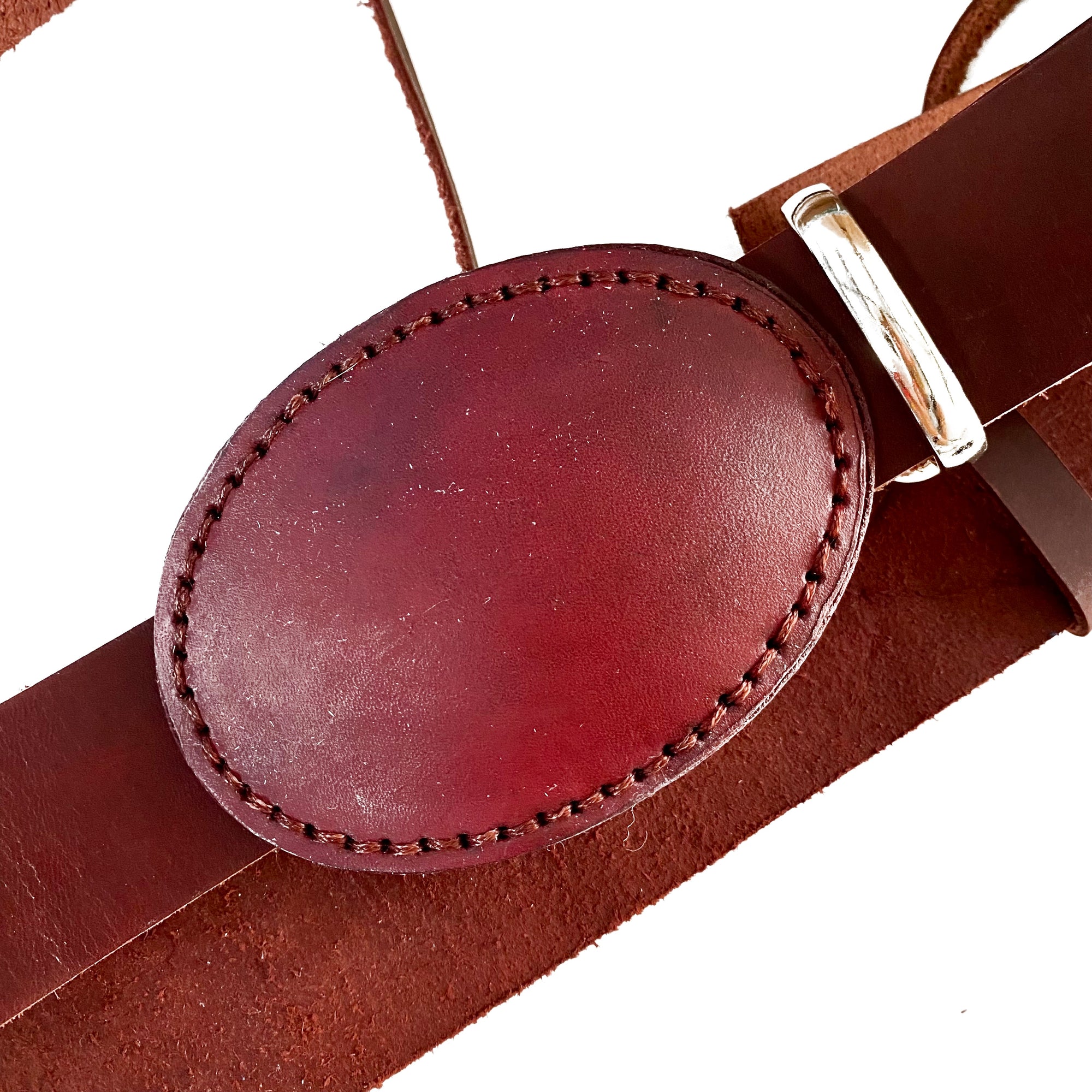 LEATHER BELT WITH DETACHABLE SUSPENDERS AND DANGLING STRAPS. by nyet jewelry