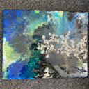 Cherry blossom tree in space painting by D. Pontvieux overall view.