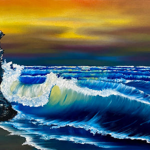 Stormy sunset by delphine pontvieux