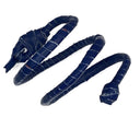 DEERSKIN WRAPPED LEATHER SNAKE BRACELET. by NYET Jewelry.