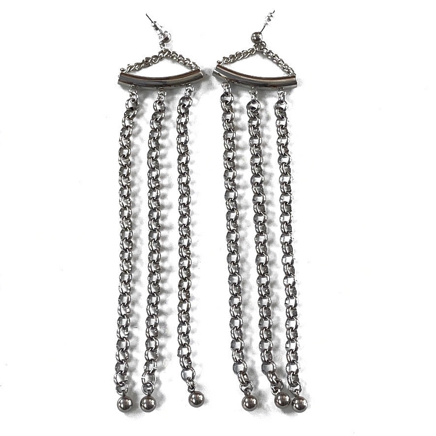 Round Chain Earrings