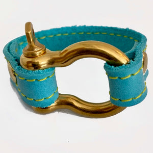 Signature aqua gold bracelet by NYET Jewelry