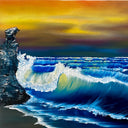 Stormy sunset by delphine pontvieux  Edit alt text