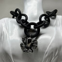 Rubber Necklace with Stainless Steel Pendent. Various Styles.