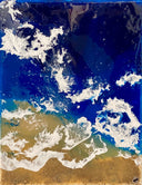 DESERT AND SEA FROM SPACE PAINTING. by delphine pontvieux