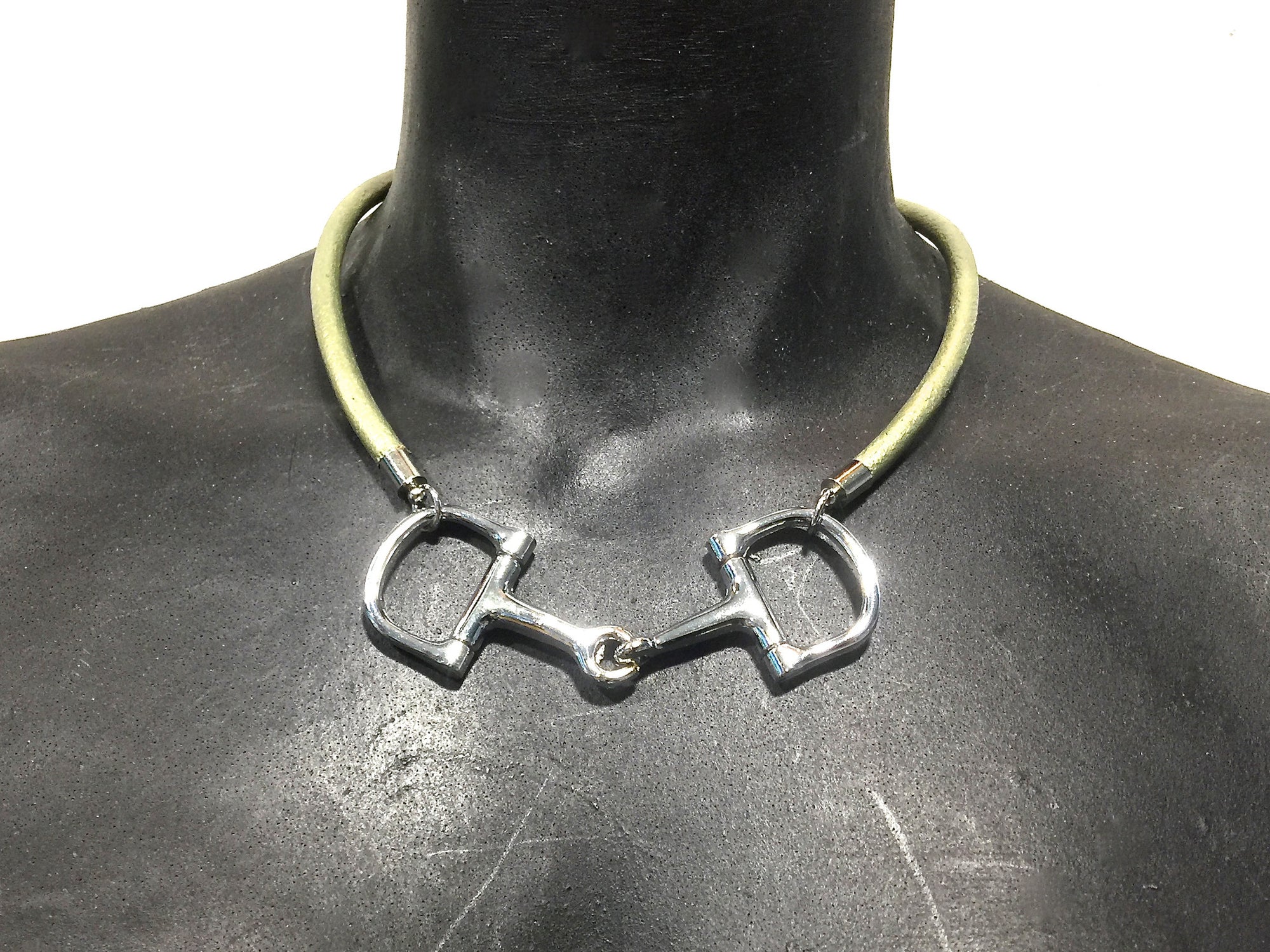 equestrian horse bit choker necklace