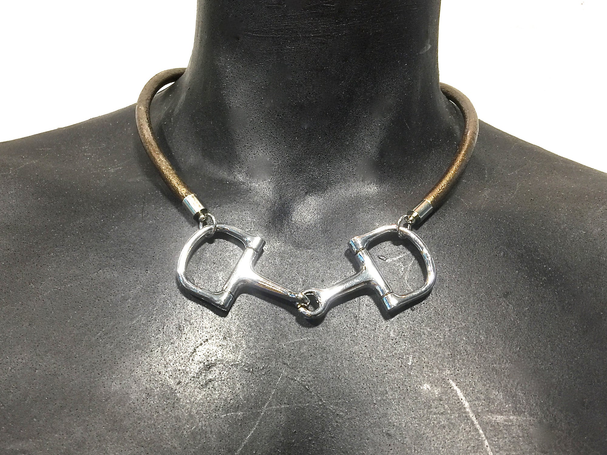 equestrian horse bit choker necklace