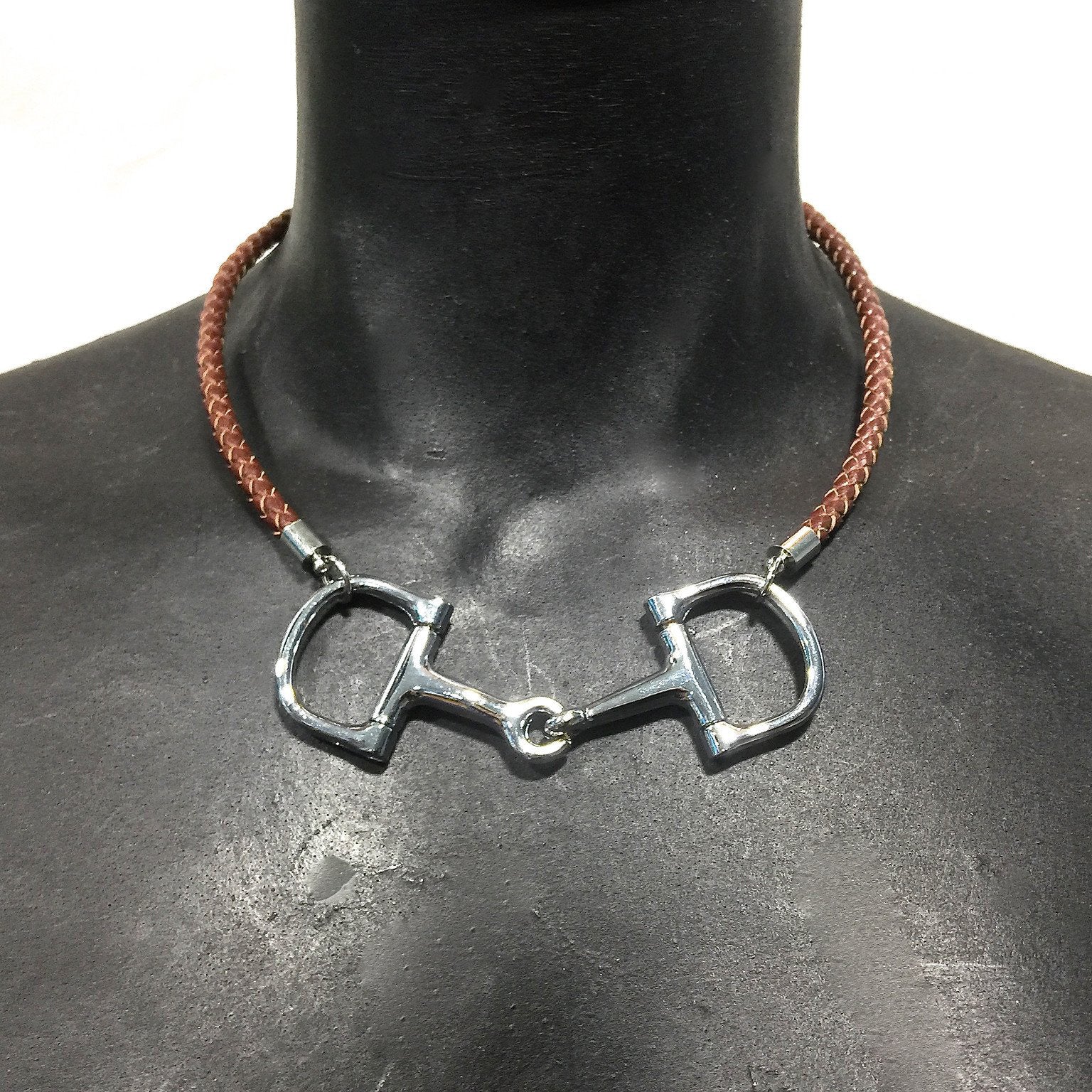 equestrian horse bit choker necklace