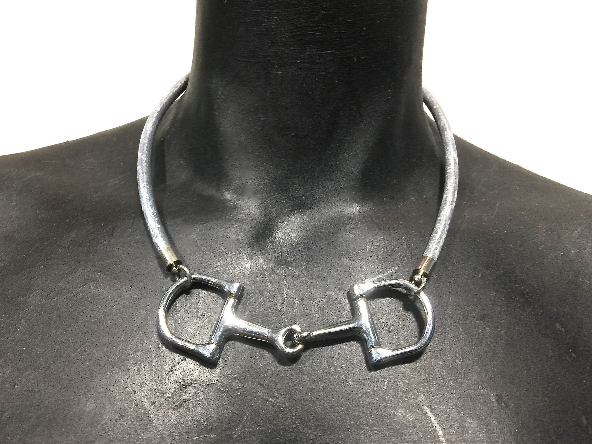 equestrian horse bit choker necklace