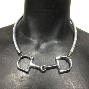 equestrian horse bit choker necklace