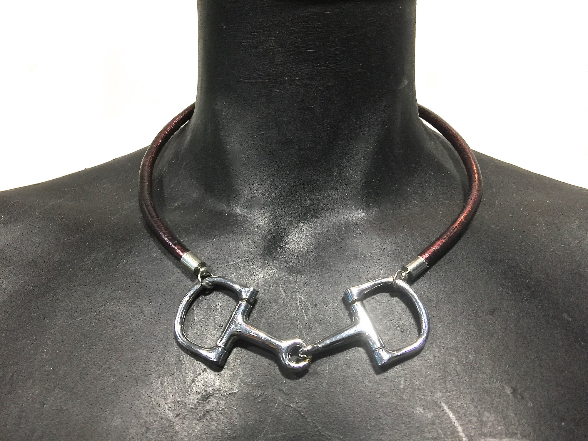 equestrian horse bit choker necklace