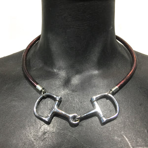 equestrian horse bit choker necklace