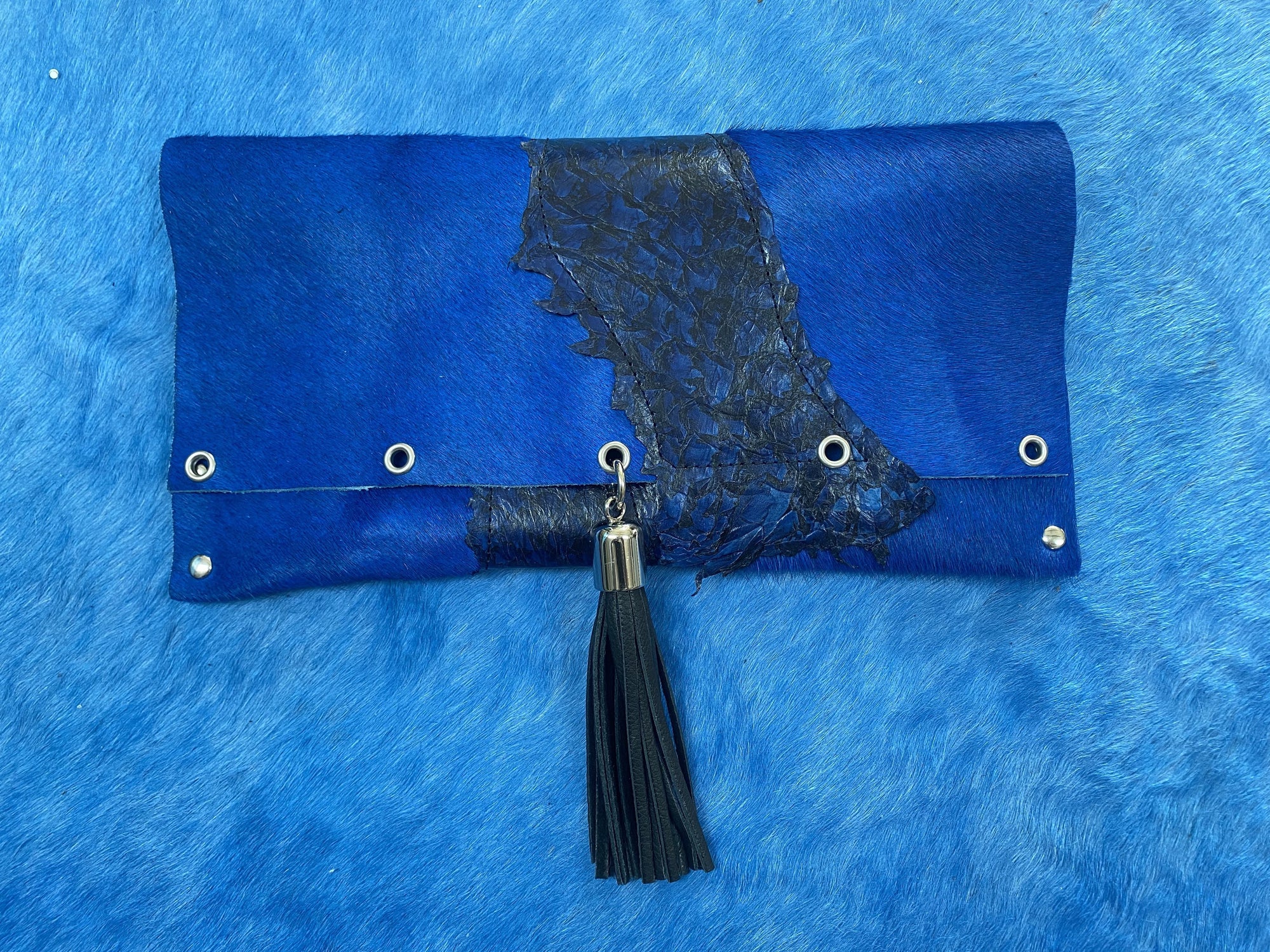 Tassel clutch by NYET Jewelry