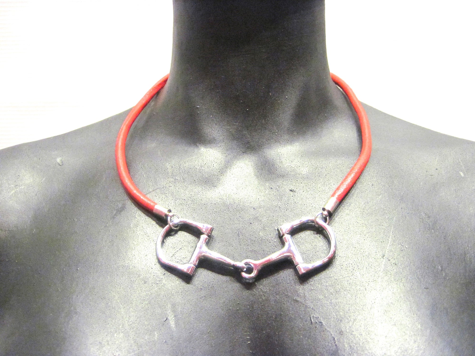 equestrian horse bit choker necklace