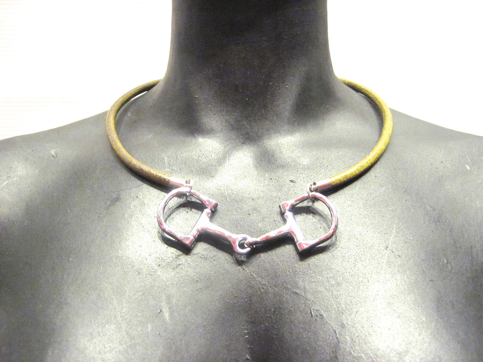 equestrian horse bit choker necklace