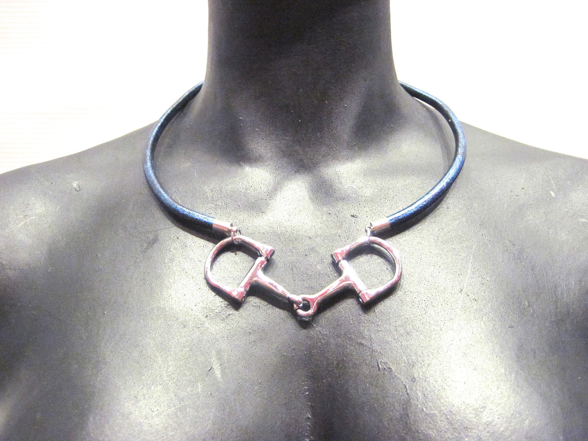 equestrian horse bit choker necklace