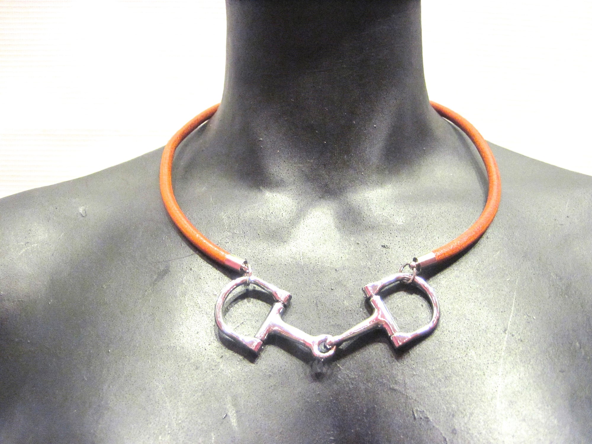 equestrian horse bit choker necklace