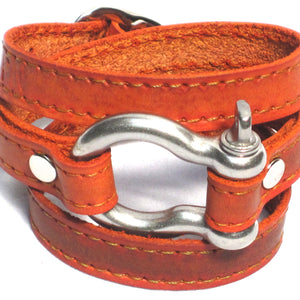 TRIPLE WRAPAROUND LEATHER BRACELET by nyet jewelry.