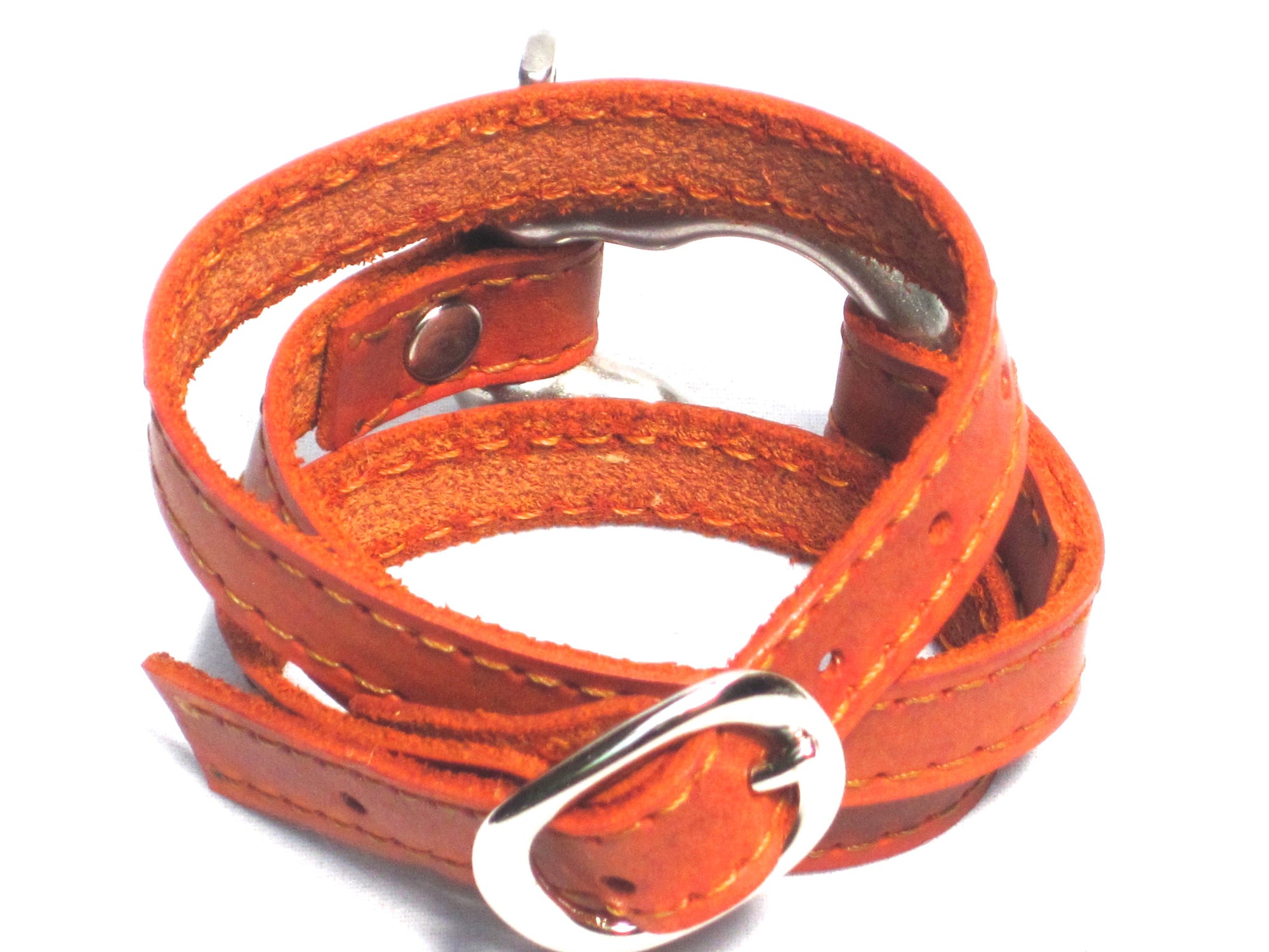 TRIPLE WRAPAROUND LEATHER BRACELET by nyet jewelry.