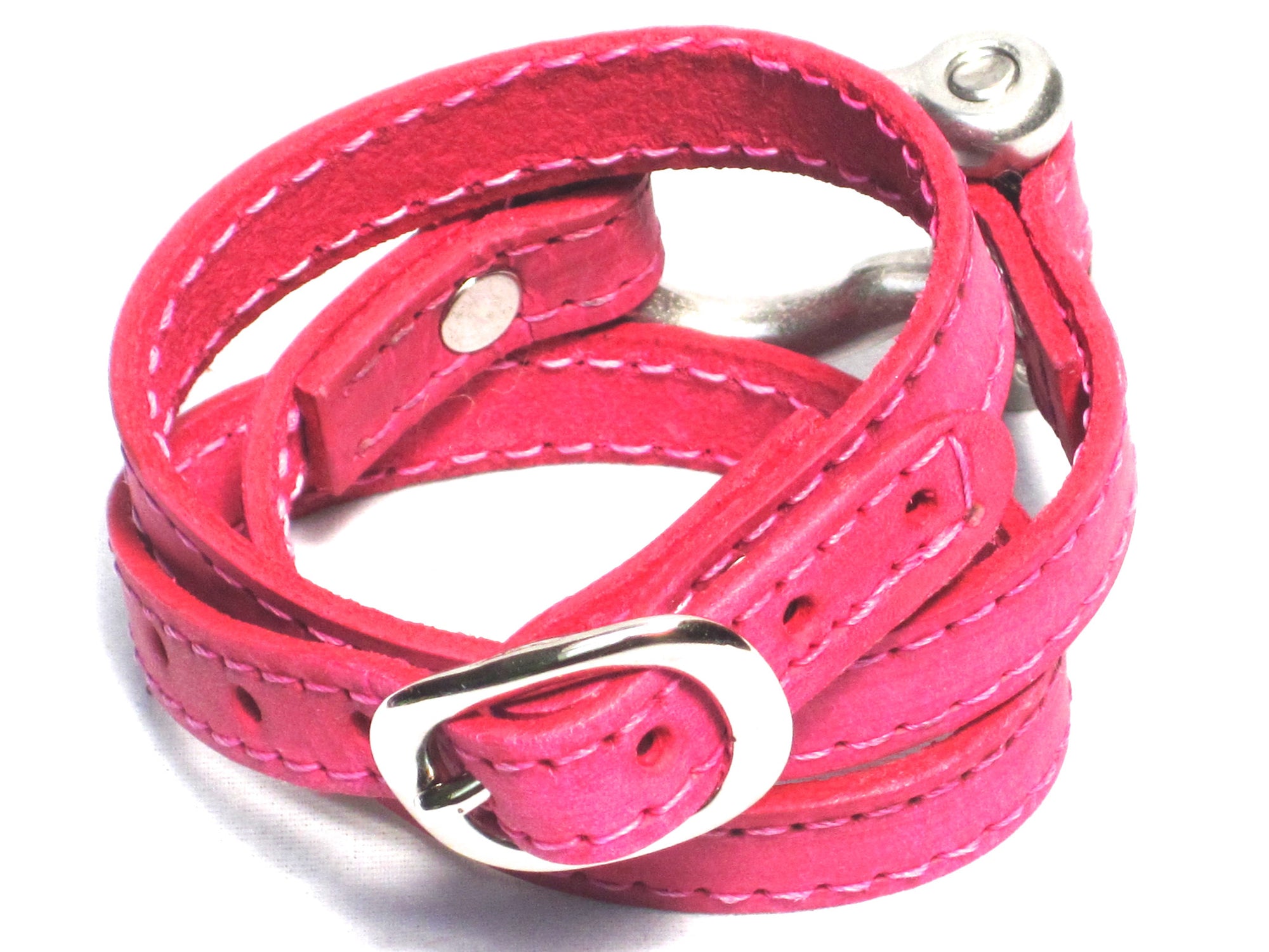 TRIPLE WRAPAROUND LEATHER BRACELET by nyet jewelry.