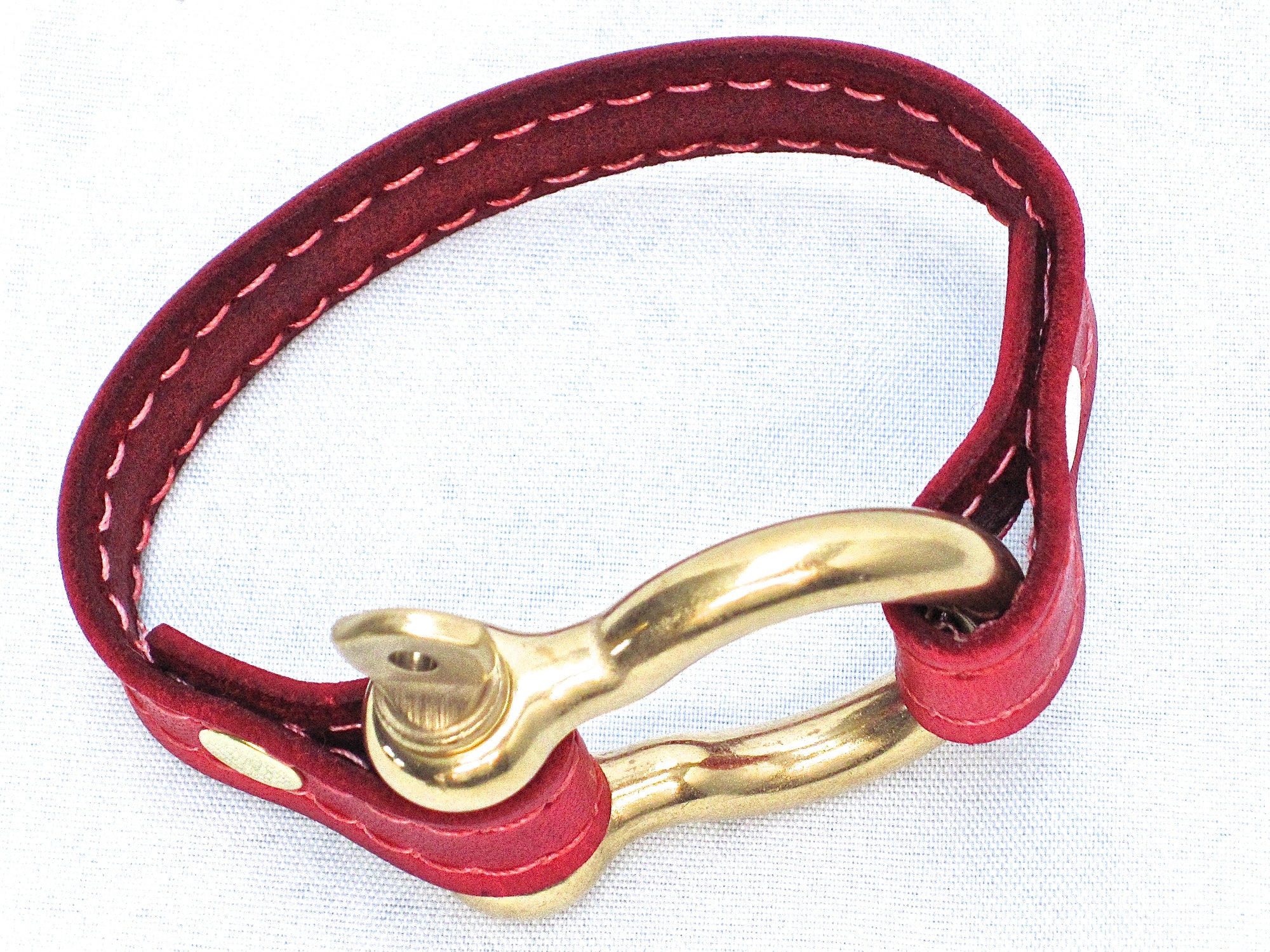 Nyet jewelry Signature Gold Bracelet Red by nyet jewelry