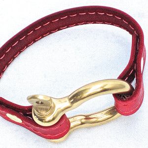 Nyet jewelry Signature Gold Bracelet Red by nyet jewelry