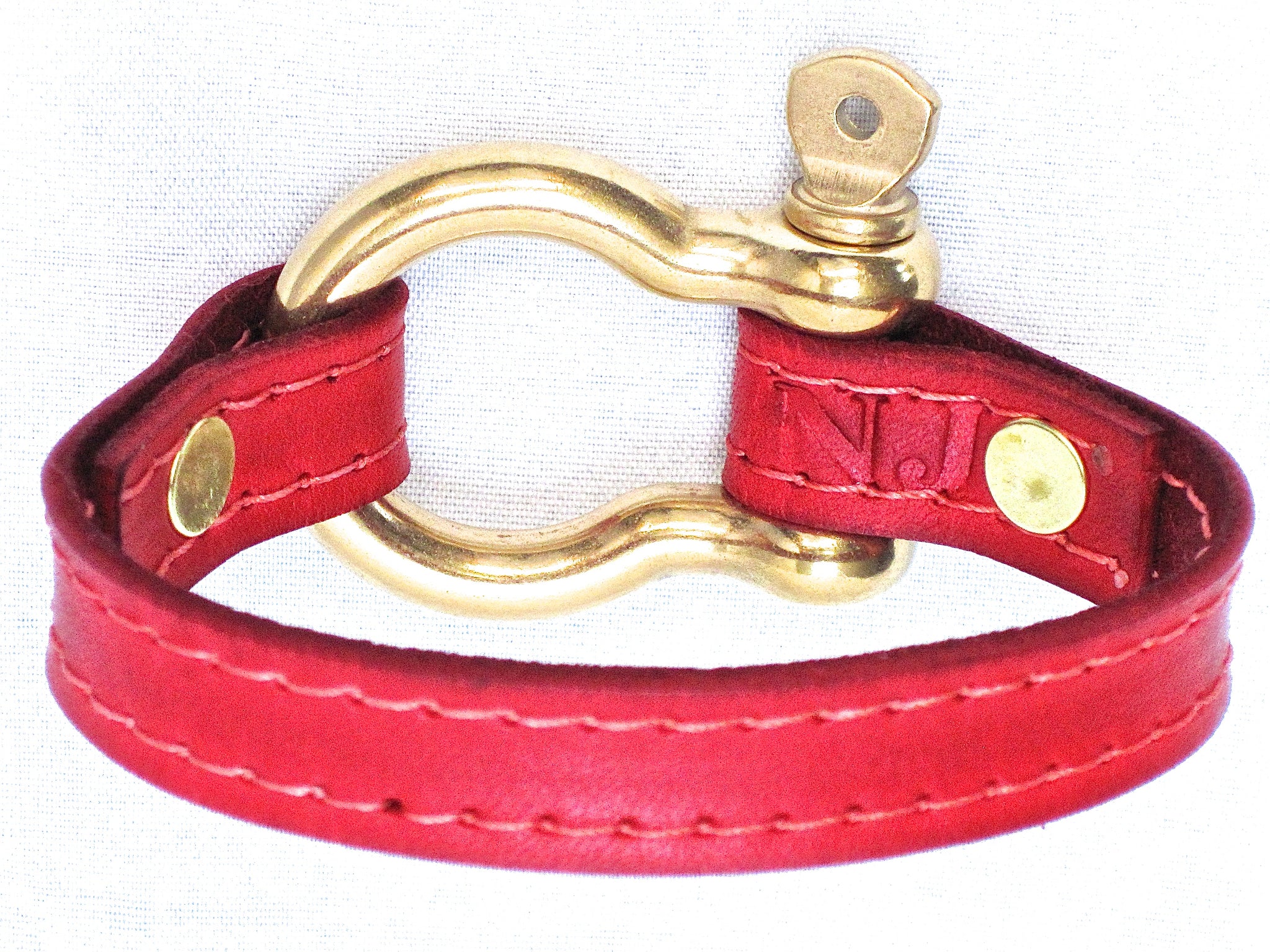 Nyet jewelry Signature Gold Bracelet Red by nyet jewelry