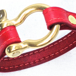 Nyet jewelry Signature Gold Bracelet Red by nyet jewelry