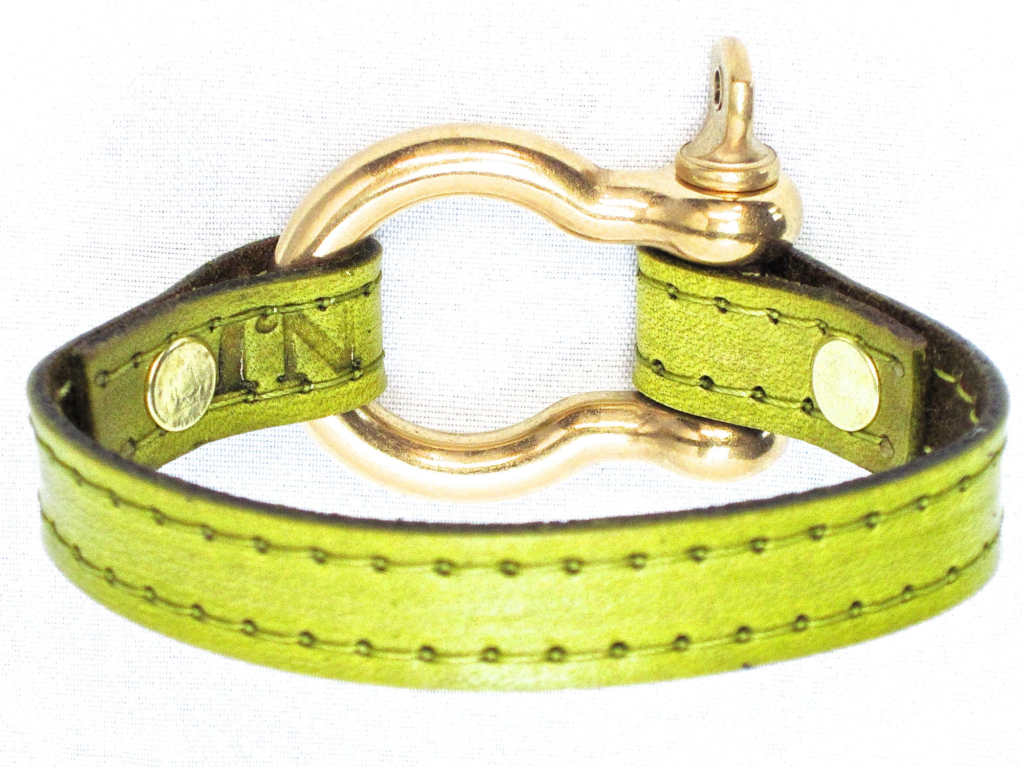 Nyet jewelry Signature Gold Bracelet Chartreuse by nyet jewelry