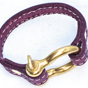 Nyet jewelry Signature Gold Bracelet Purple by nyet jewelry