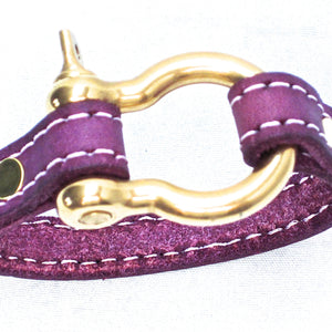 Nyet jewelry Signature Gold Bracelet Purple by nyet jewelry