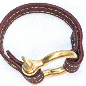 Nyet jewelry Signature Gold Bracelet Brown by nyet jewelry