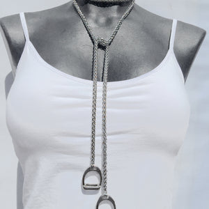 Extra Long Stainless Steel Lariat With stirrups