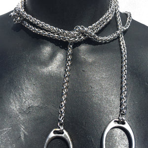 Extra Long Stainless Steel Lariat With stirrups